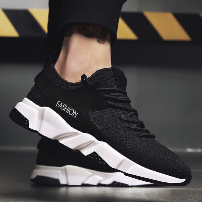 

2019 new mens shoes summer&summer running mesh sports shoes mens Korean version of ulzzang Harajuku wild thick platform shoes