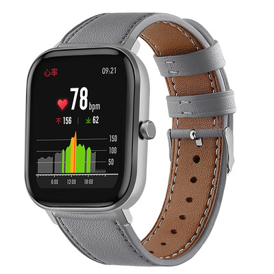 

ECSEM Leather Band Compatible with Amazfit GTS Smartwatch for Men&Women 55-80inch