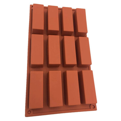 

LIANGchueng 12-Hole Rectangular Cake Mould Baking Ice Lattice Mould