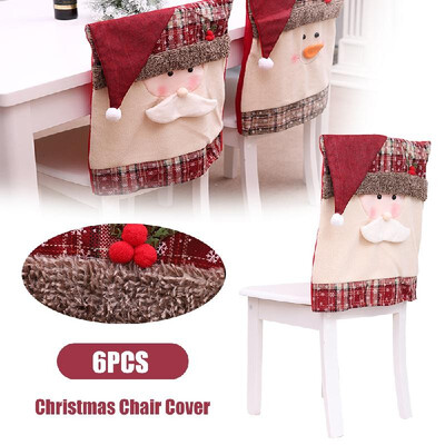 

Christmas Chair Cover Protective Covers for Chairs Christmas Party Seat Cover