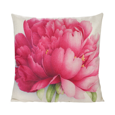

Siaonvr Love Flower Cotton Linen Throw Pillow Case Cushion Cover Home Car Decor