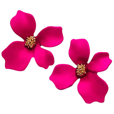 

Women Girl New Assorted Colours Flower Stud Earrings Jewelry Gift