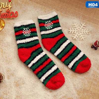 

1 Pair Women socks Casual winter Christmas Socks deer Socks Cotton Cartoon Keep Warm lady Socks Christmas Gift