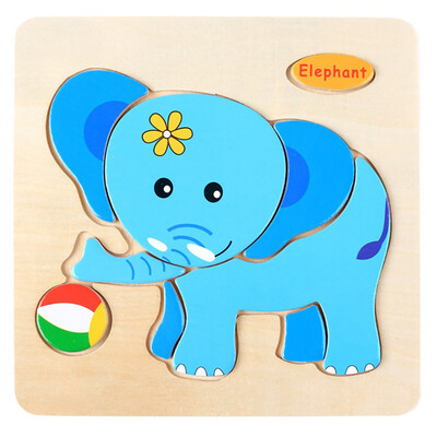 

Gotoamei Wooden Puzzle Educational Developmental Baby Kids Training Toy