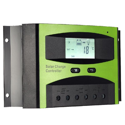

30A 12V24V Solar Charge Controller PWM Charging Temperature Compensation Overload Protection LCD Display for Solar Off-grid Syste