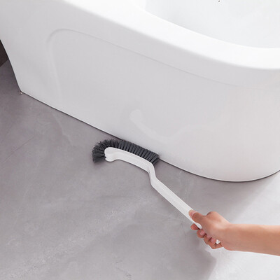 

〖Follure〗Semicircular Plastic Toilet Cleaning Brush Corner Rim Cleaner Bent Bowl Handle