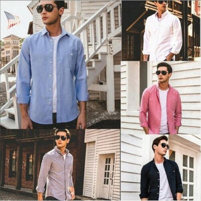 

Luxury Fashion Mens Slim Fit Shirt Long Sleeve Dress Shirts Casual Shirt Top