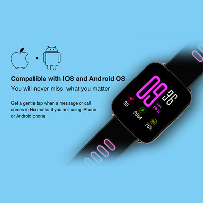 

GV68 Heart Rate Smart BT Sport Watch Wristband Bracelet Call Notification Pedometer Alarm Sleep Monitor for iPhone 7 Plus Samsung