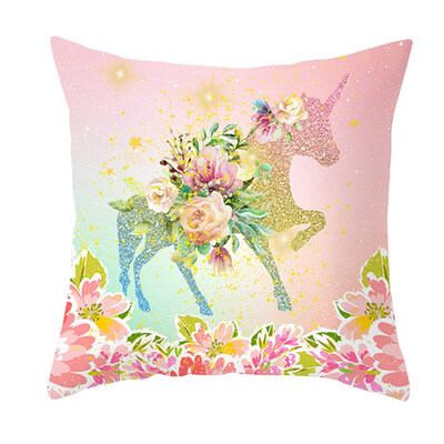 

26 Pattern Fashion 1818 Cartoon Cute Unicorn Cushion Cover Pillow Case Home Sofa Decor