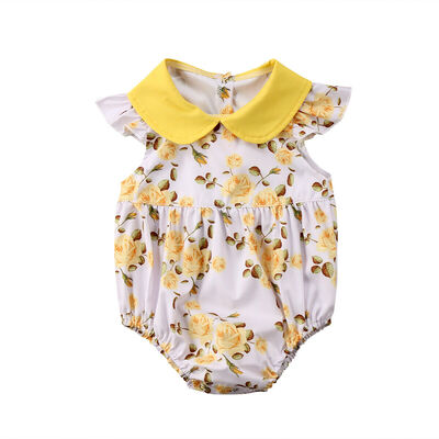 

Newborn Infant Baby Girl Jumpsuit Bodysuit Floral Romper Outfit Sunsuit