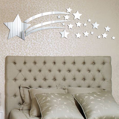

〖Follure〗Modern Mirror Style Removable Decal Art Mural Wall Sticker Home Room DIY BK