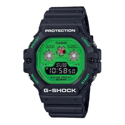 

Casio G-Shock DW-5900RS-1 Hot Rock Sounds Watch - Black Green