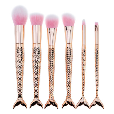 

〖Follure〗6Pcs Cosmetic Makeup Brush Lip Makeup Brush Eyeshadow Brush
