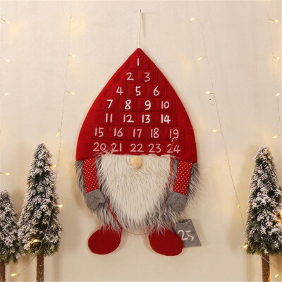 

Gobestart Christmas Home Decoration Forest Man Calendar Christmas Calendar Wall Pendant