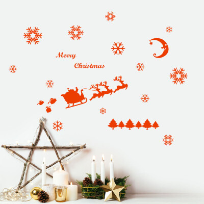 

〖Follure〗Wall Window Stickers Angel Snowflake Christmas Xmas Vinyl Art Decoration Decals