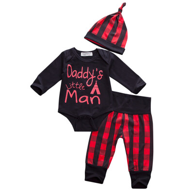

Newborn Infant Clothes Baby Boy Kids Outfit Romper Jumpsuit BodysuitPantsHats