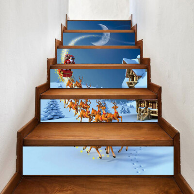 

Toponeto Christmas Decoration Stair Stickers Christmas Stairs Stickers Wall Stickers