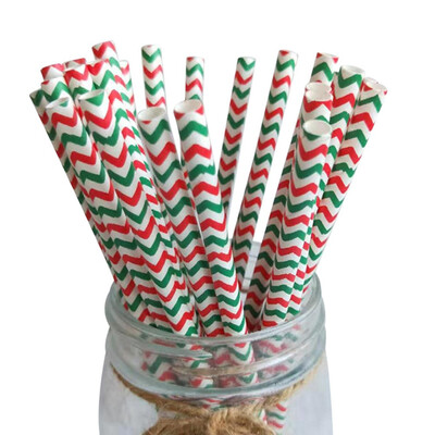 

Christmas Paper Drinking Straws Disposable Tableware Red Happy Birthday Wedding Decorations Party Supplies Favor Girl& Party