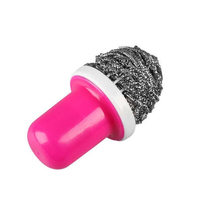 

Round Cleaning Brush Replaceable Wire Ball Dishwashing Brushes with Handle