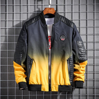 

Gobestart Mens Autumn Winter Casual Long Sleeve Solid Thicken Leather Jacket Top Blouse