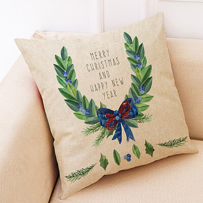 

Tailored Christmas Home Decor Cushion Cover Graffi Style Throw Pillowcase Pillow Covers