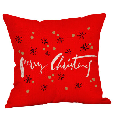 

〖Follure〗New Christmas Cotton Linen Pillow Case Sofa Cushion Cover Home Decor