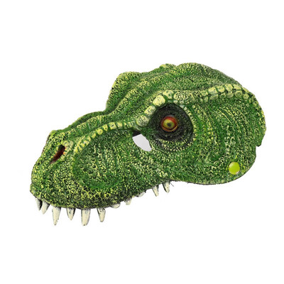 

New Hot Soft Non Toxic Tyrannosaurus Rex All Face Head Mask Halloween Party Costume Decorations Cosplay Costumes Head Mask
