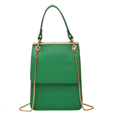 

Bag lady 2019 new wave wild Korean fashion one shoulder slung girl bag chain hit color small square bag
