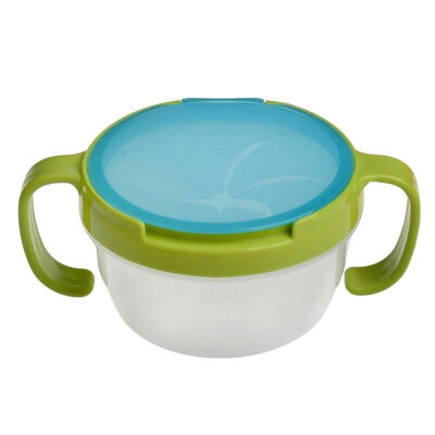 

2019 New Lovely Baby Feeding Double Handle Biscuits Snack Bowl Eye-Catching Spill Proof Cup Bowls Kitchen Accessories