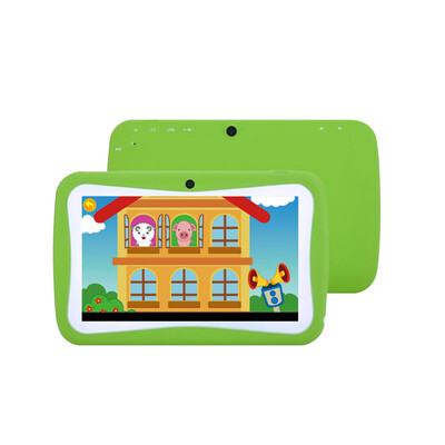 

Q728 Quad Core 7inch Tablets PC WIFI Educational Learning Computer for Children Kids Android 44 with Silicone Case Pink UK Plug