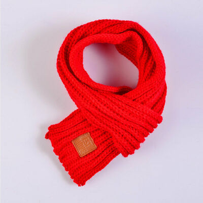 

Lovely Boys Girls Baby Kid Fashion Knitted Scarf Autumn Winter Warm Solid Scarf