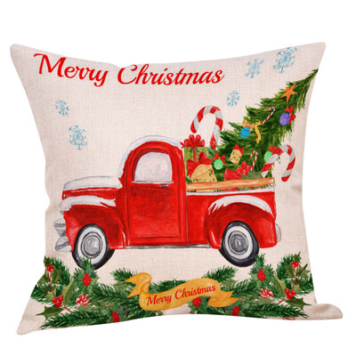 

Siaonvr Christmas Throw Pillow Cover Pillowcases Decorative Sofa Cushion Cover
