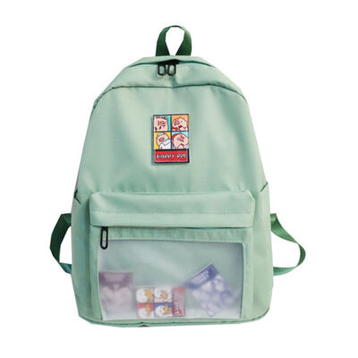 

Bf ancient feeling girl campus bag Korean high school students ins wind sen Japanese cute transparent backpack