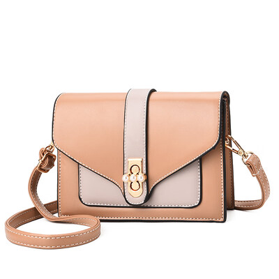 

2019 summer new casual handbag cool fashion small square bag PU leather shoulder Messenger bag