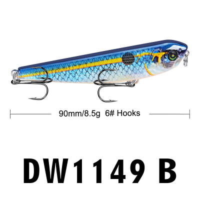 

VISSEN 1pcs 9cm 85g Mixed Colors Artificial Fishing Lure Wobbling Hard Fish Lures Plastic Fake Bionic Bait