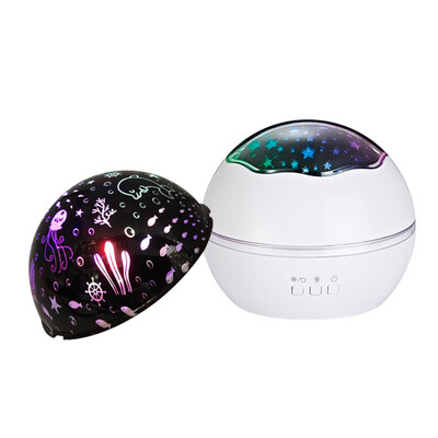 

Night Light Projector 360° Rotating Projector Lamp with Star & Undersea Theme Romantic Star