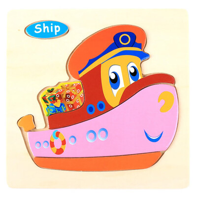 

Gobestart Wooden Puzzle Educational Developmental Baby Kids Training Toy