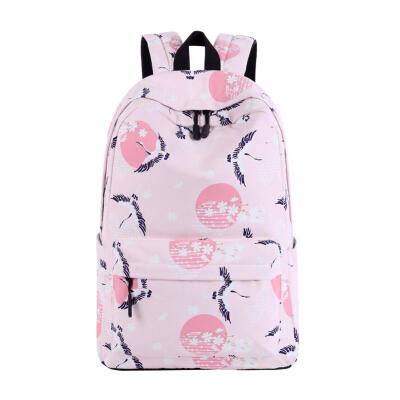 

Fashion Girls Waterproof Preppy Backpack Floral Print Bags School Bag Gift