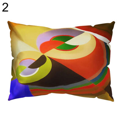 

Color Block Cross Wave Throw Pillow Case Cushion Cover Sofa Bed Car Office Decor