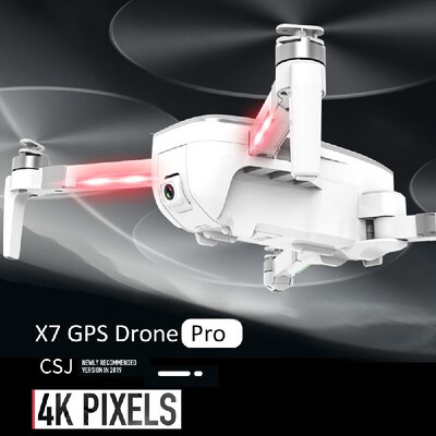 

CSJ-X7GPS Brushless 4K Drone with Camera 5G Wifi FPV Foldable Auto Return Optical Flow Positioning Gesture Photo MV Editing GPS Qu