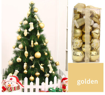 

FUNNYBUNNY 50pcs Christmas Balls Ornaments Set Decorative Baubles Pendants with Reusable Hand-held Gift Package for Xmas Tree