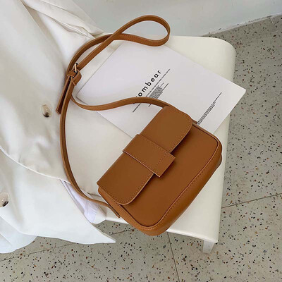 

Candy Color Fashion Pu Leather Single Shoulder Bags for Women 2019 Handbags Women Famous Brands Messenger Bag Flap New