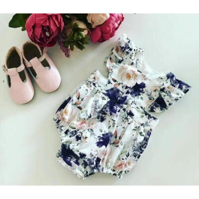 

Sister Matching Kid Baby Girls Flower Romper Bodysuit Dress Outfits Clothes Set