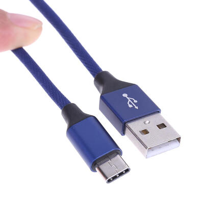 

1M Type-C Port Aluminum Case Nylon Braided Quick Charging Data Sync Cable