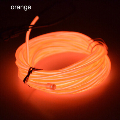 

Gobestart Flexible LED Light EL Wire String Strip Rope Glow Decor Neon Lamp USB Controlle