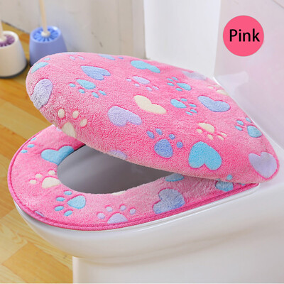 

〖Follure〗Coral Fleece 2 Piece Set Potty Toilet Cover Toilet Mat Comfortable Cushions BU