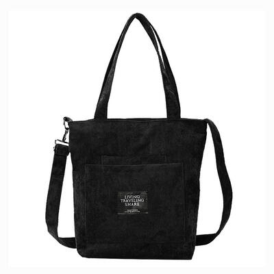 

Large Corduroy Messenger Bag Tote Women Handbag Shoulder Crossbody Bags