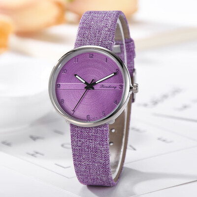 

RM Fashion Simple Flat Digital Scale Dial Belt Fashion With Quartz Womens Watch