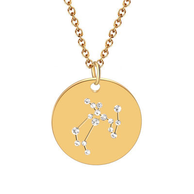 

Necklace Women Sweet Simple Jewelry Cartoon Twelve constellations Tag Pendants Clavicle Delicate Cute Necklace collares