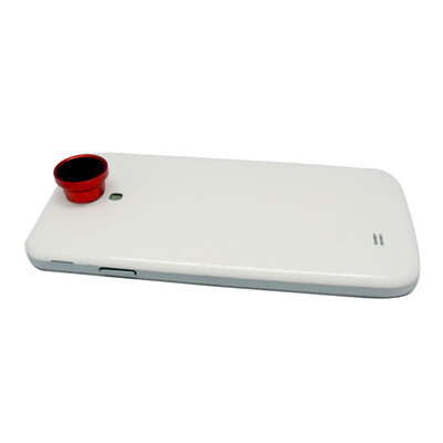 

2 in 1 Phone Photo Camera Lens 067X Wide Angle Macro for Mobile Phones iPhone 5 5S 4 4S Samsung Red